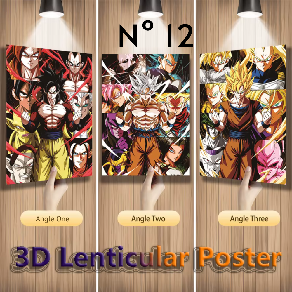 Poster afiche  3D de anime